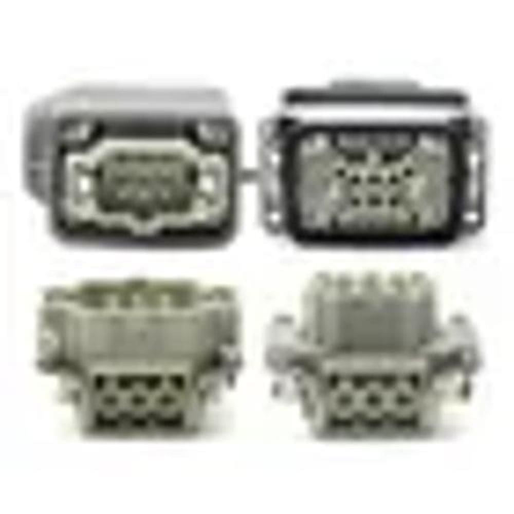 Tomada Elétrica 6 Pinos - 16A - Cobre - IP65 - Cinza