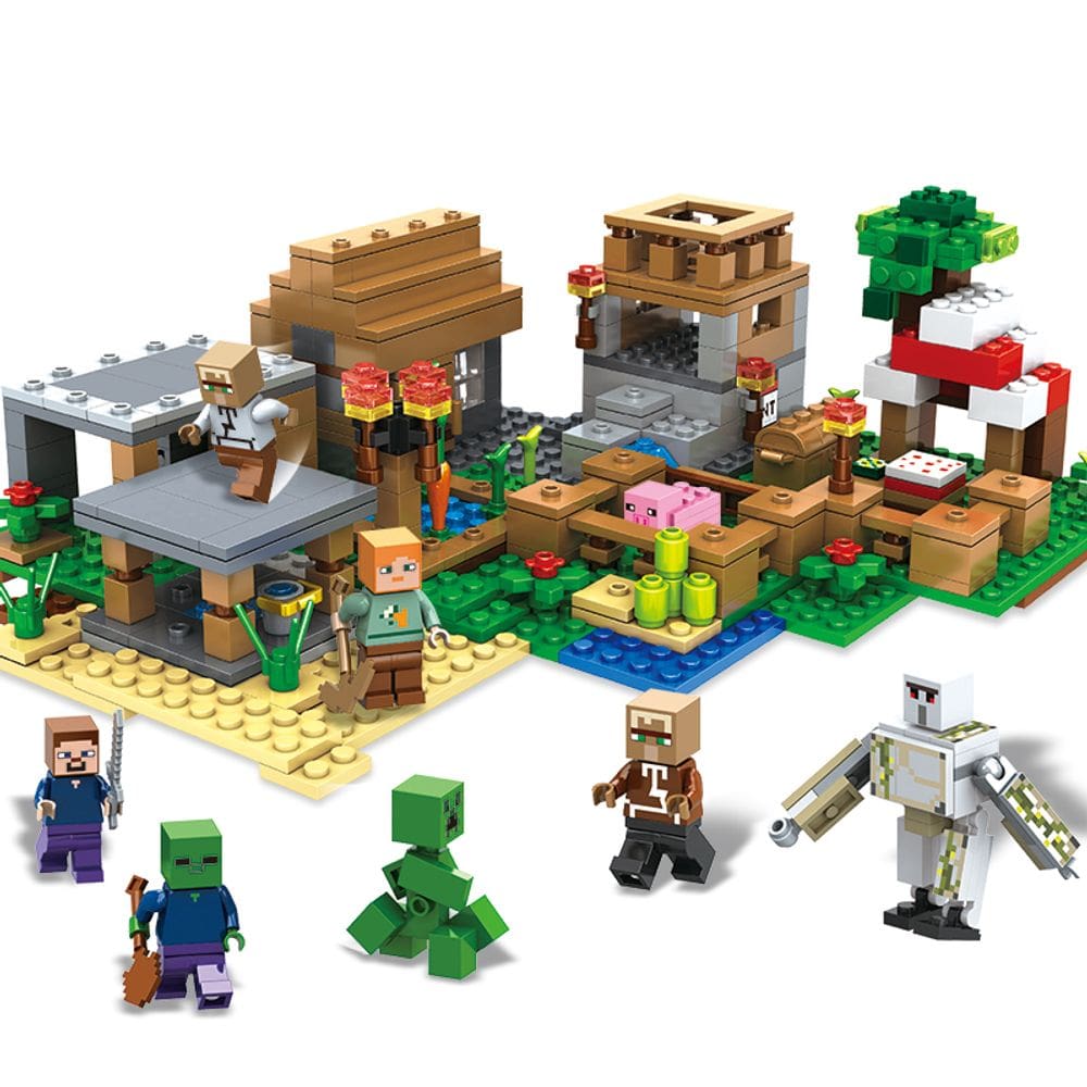 Bloco de Montar Cidade Craft Brinquedo 551 pçs - 8802