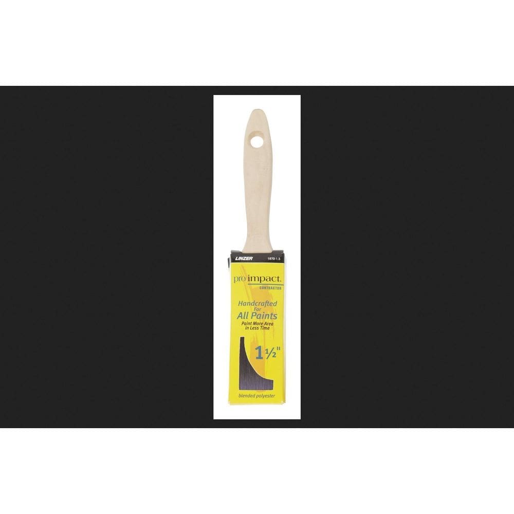 Pincel de pintura Linzer Pro Impact, mistura plana de poliéster de 3,8 cm