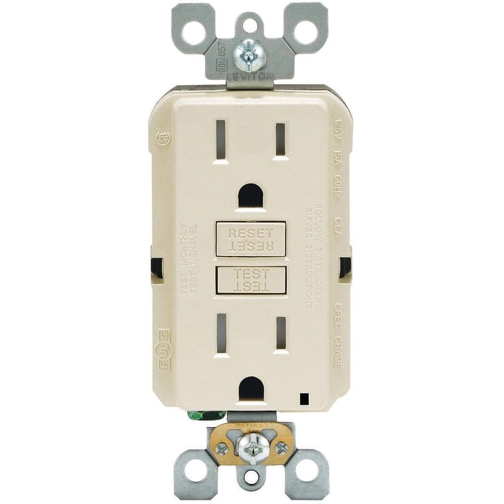 Tomada elétrica Leviton R06-GFTR1-0KT Tamper GFCI