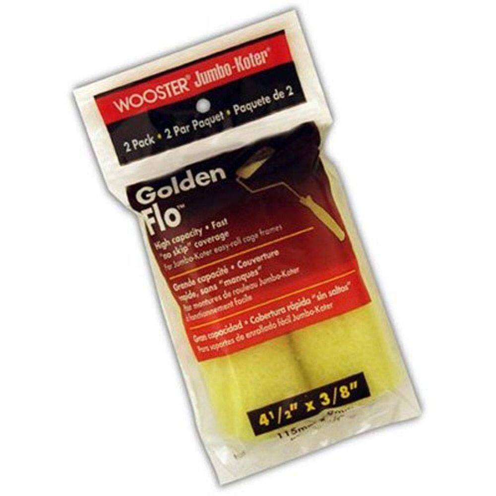 Rolo de pintura Wooster RR315-4 1/2 4-1/2 Jumbo-koter GOLDENFLO