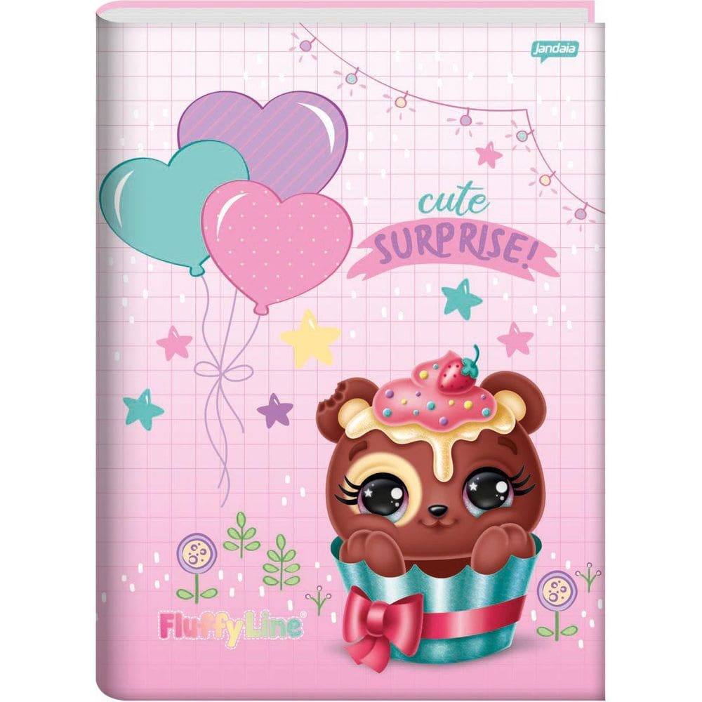 Caderno Brochurao Capa Dura Fluffy 80Fls.