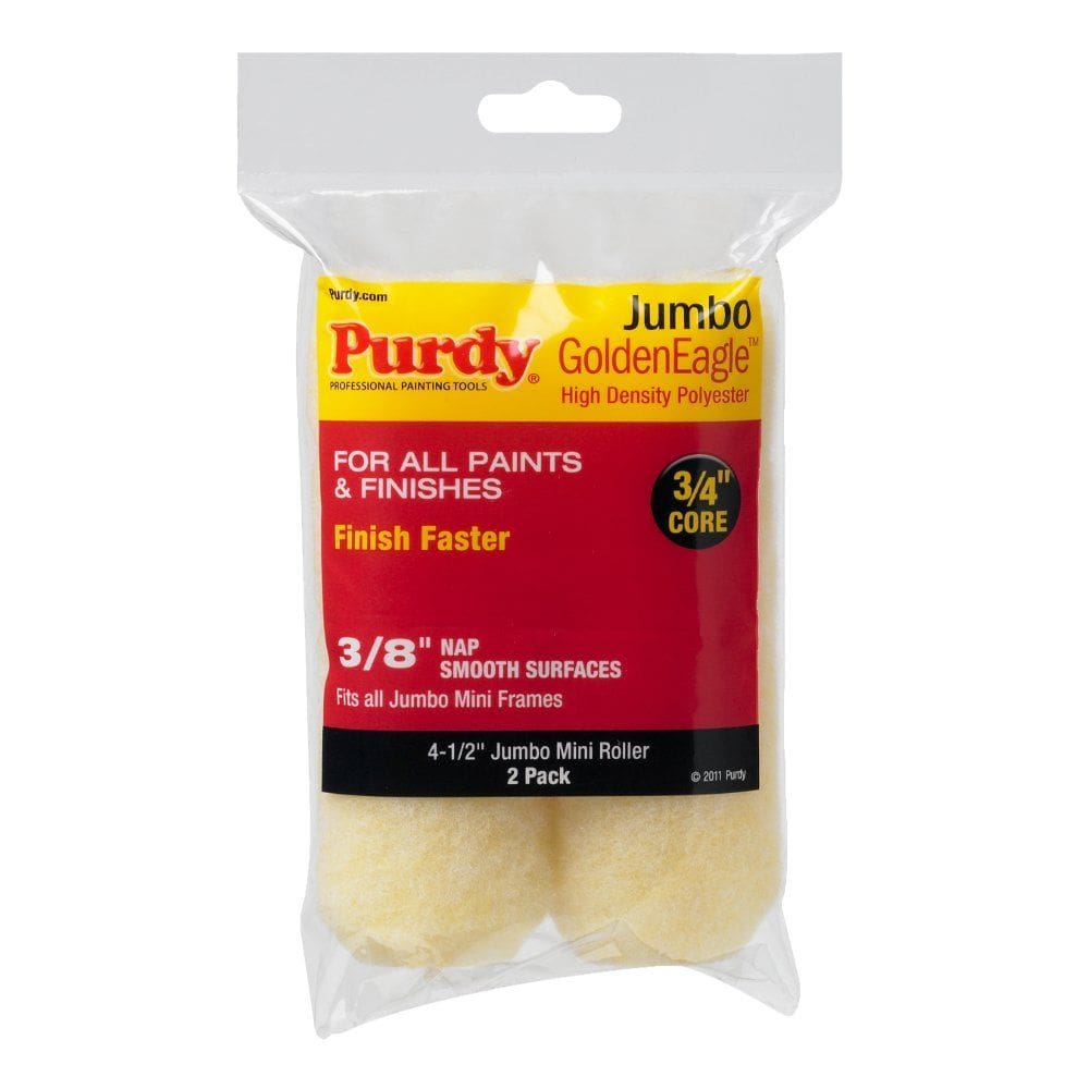 Capas de rolo de pintura Purdy 4,5” x 1 cm Nap, pacote com 2