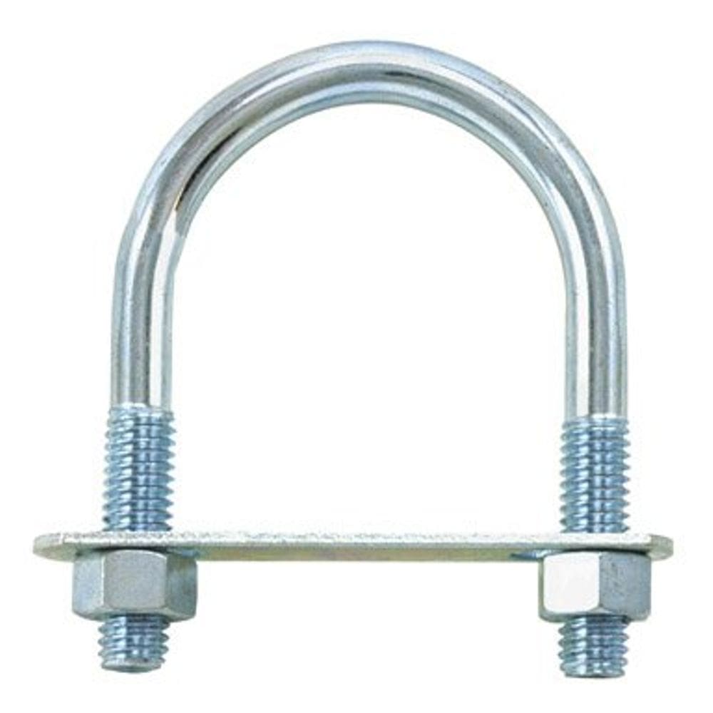 Parafuso em U de aço zincado Hampton 3/8 polegadas x 5 cm x 7,5 cm