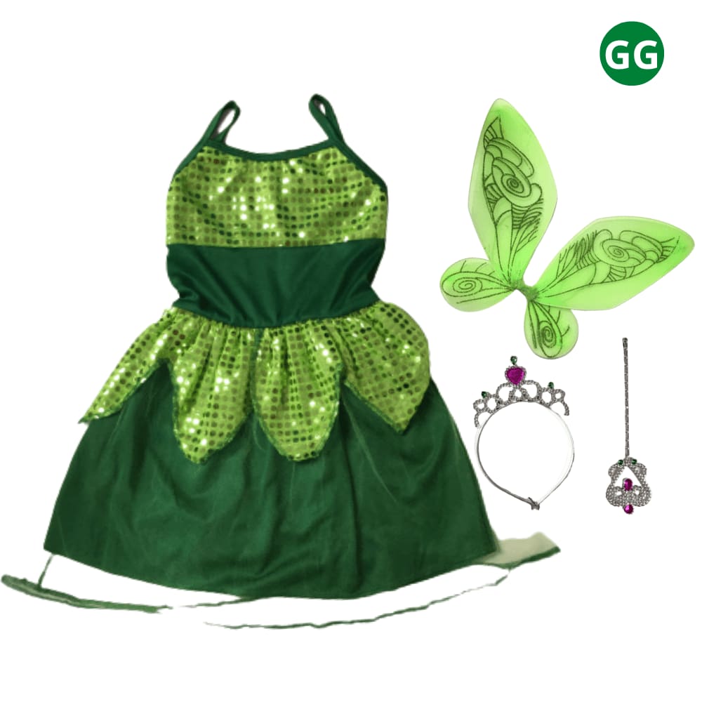 Kit Fantasia Fadinha Infantil GG