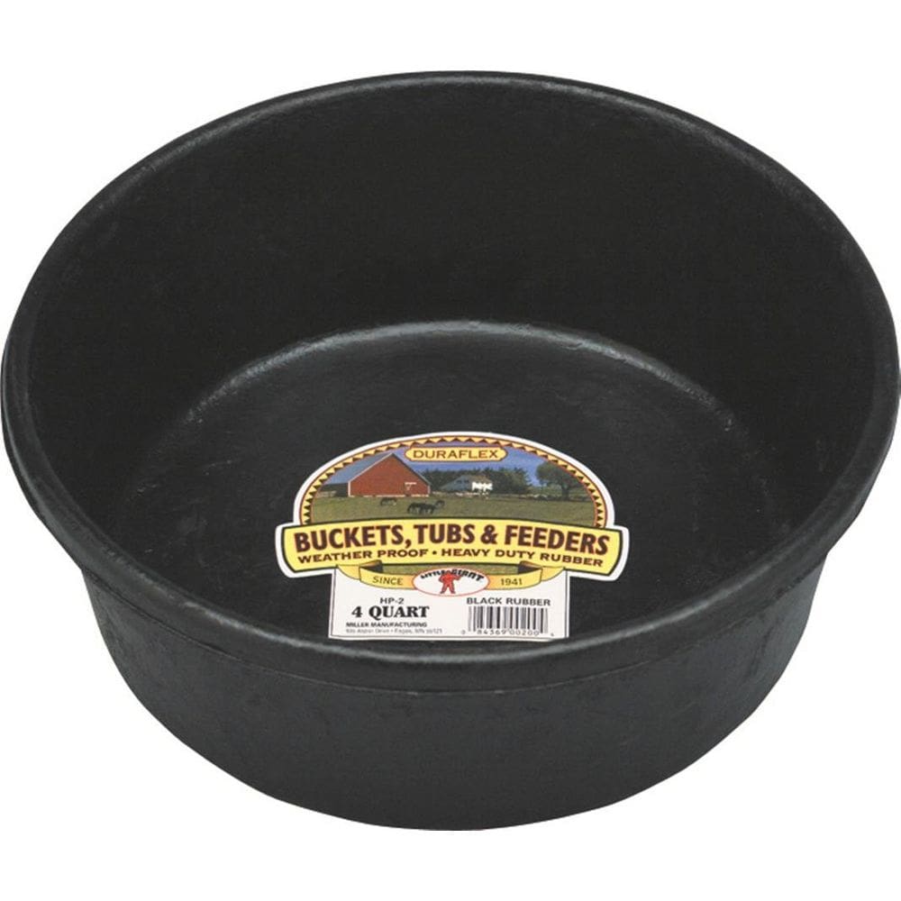 Banheira de borracha pesada Little Giant de 4 litros durável