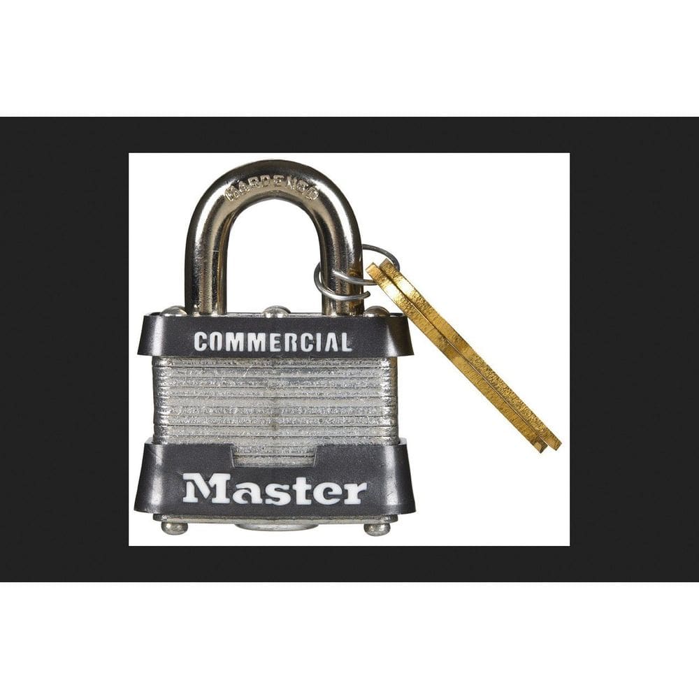 Cadeado de travamento duplo de aço Lock Master, pacote com 6, 3,3 x 4,1 x 3,8 cm