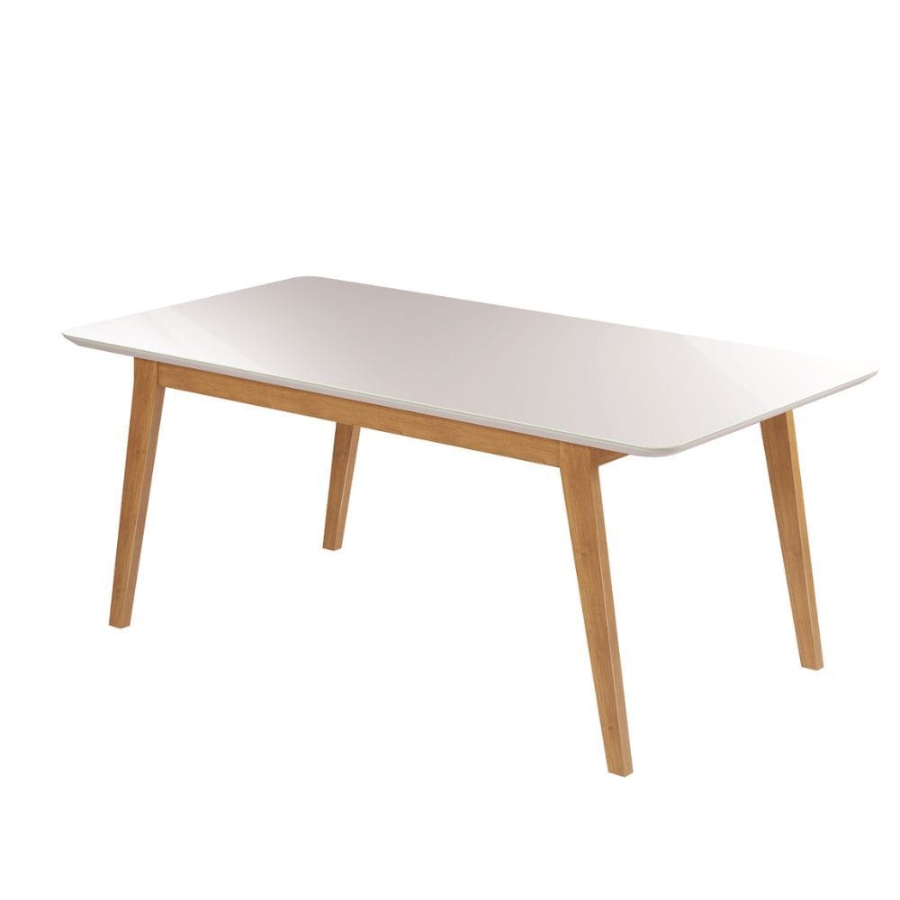 Mesa Elegance Tampo Vidro 120cm Canto Copo JCM