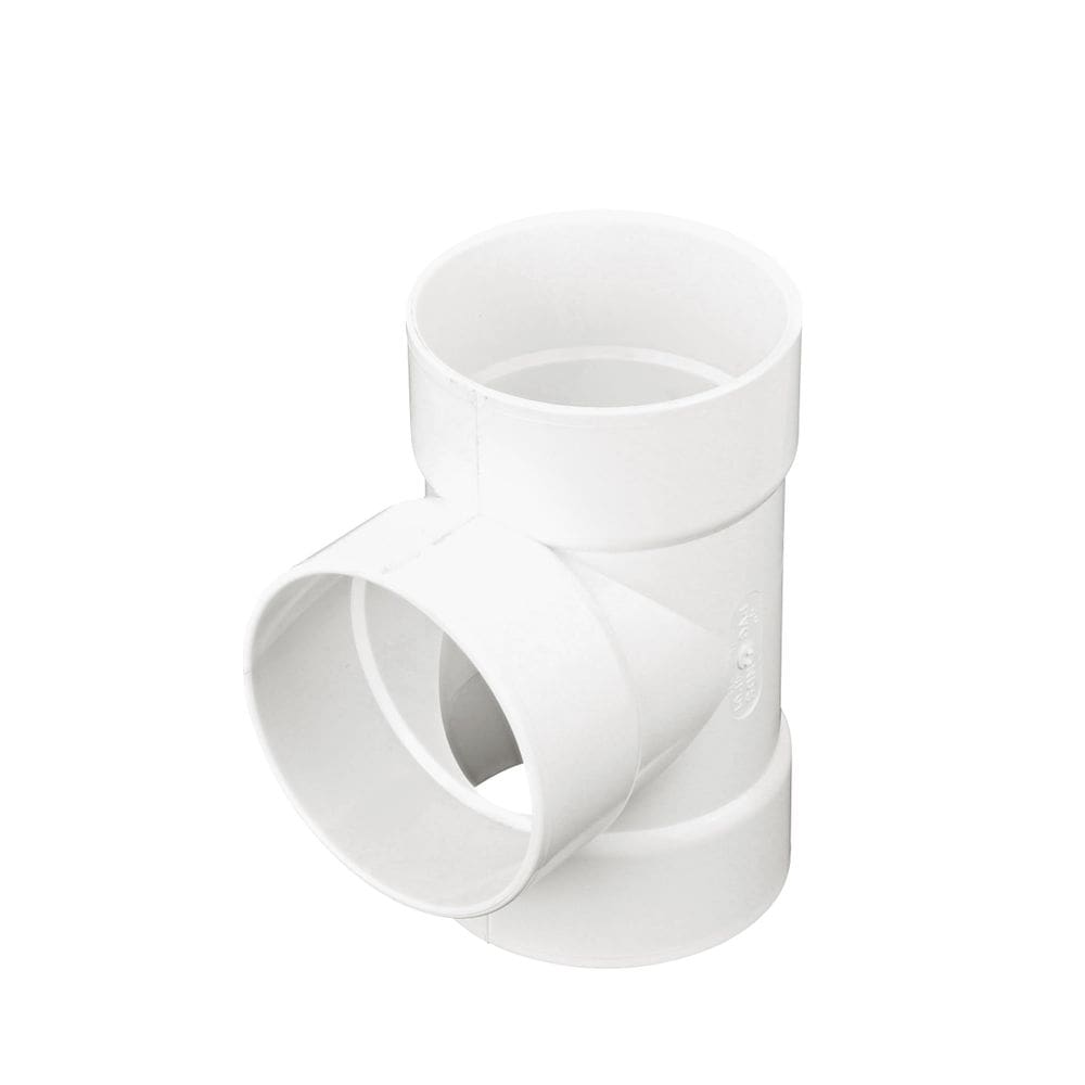 Conector de drenagem branco PVC S&D Tee 4” NDS