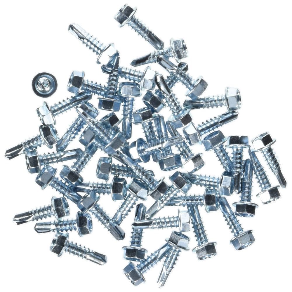 Screw Hillman 12-14 x 1,9 cm, cabeça de lavadora, autoperfurante, pacote com 100