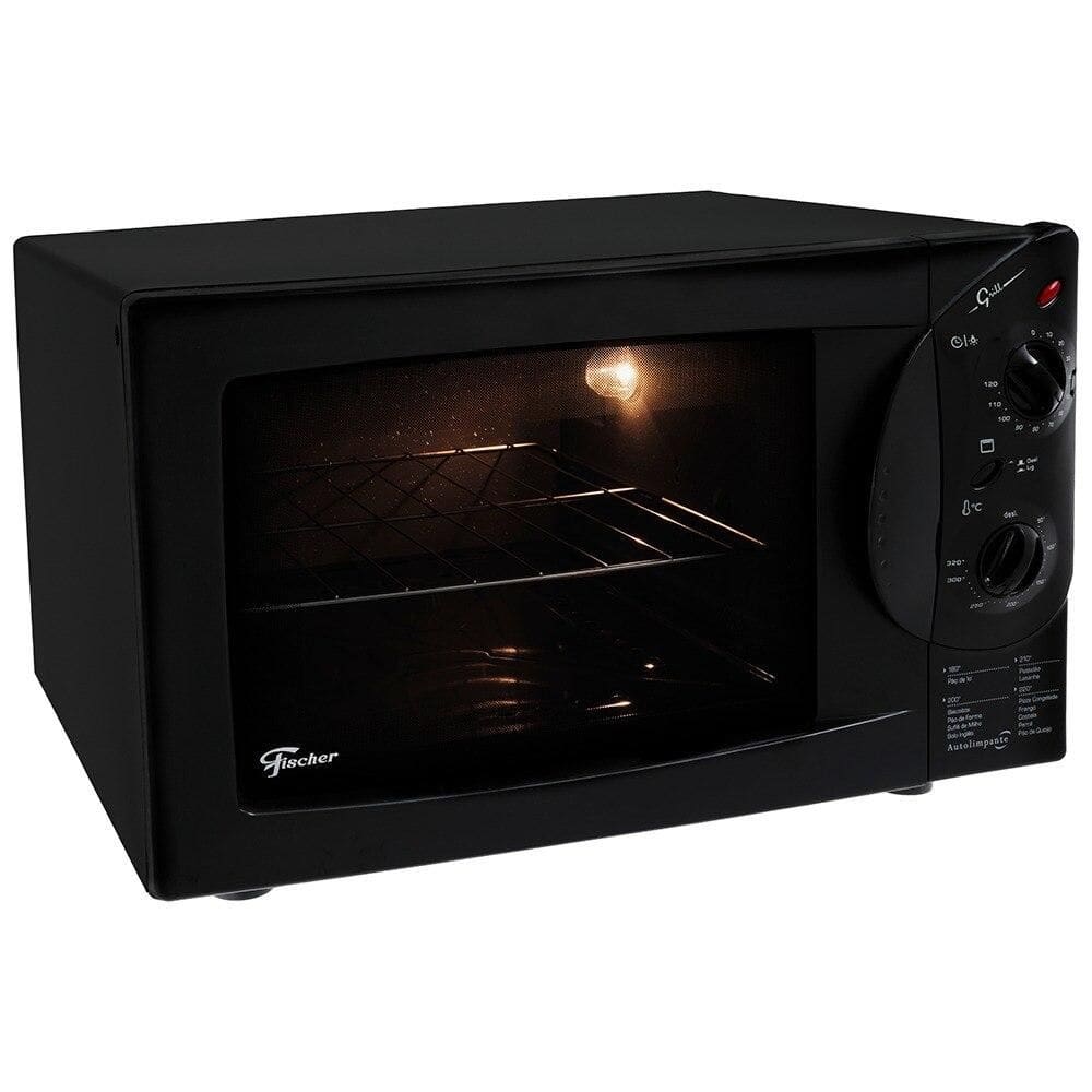 Forno Elétrico Fischer, Grill GII, 44 Litros, Autolimpante, Preto