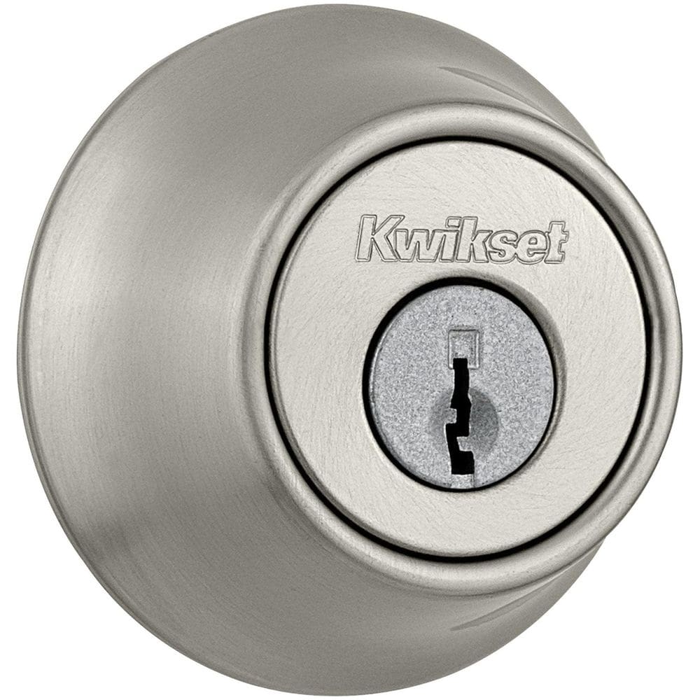 Deadbolt Lock Kwikset K3 de níquel acetinado 1-CYL