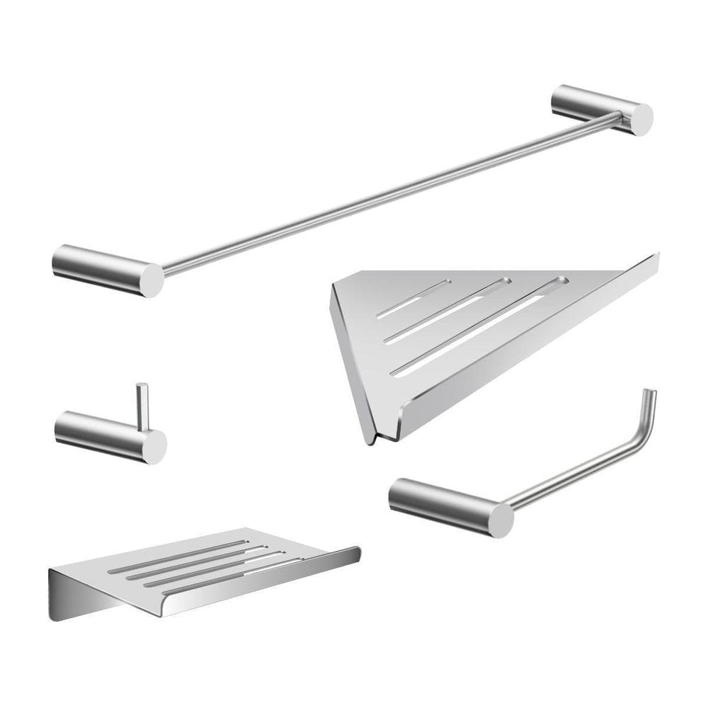 Kit Acessórios Banheiro 5 Peças Escovado Orion 2102Or