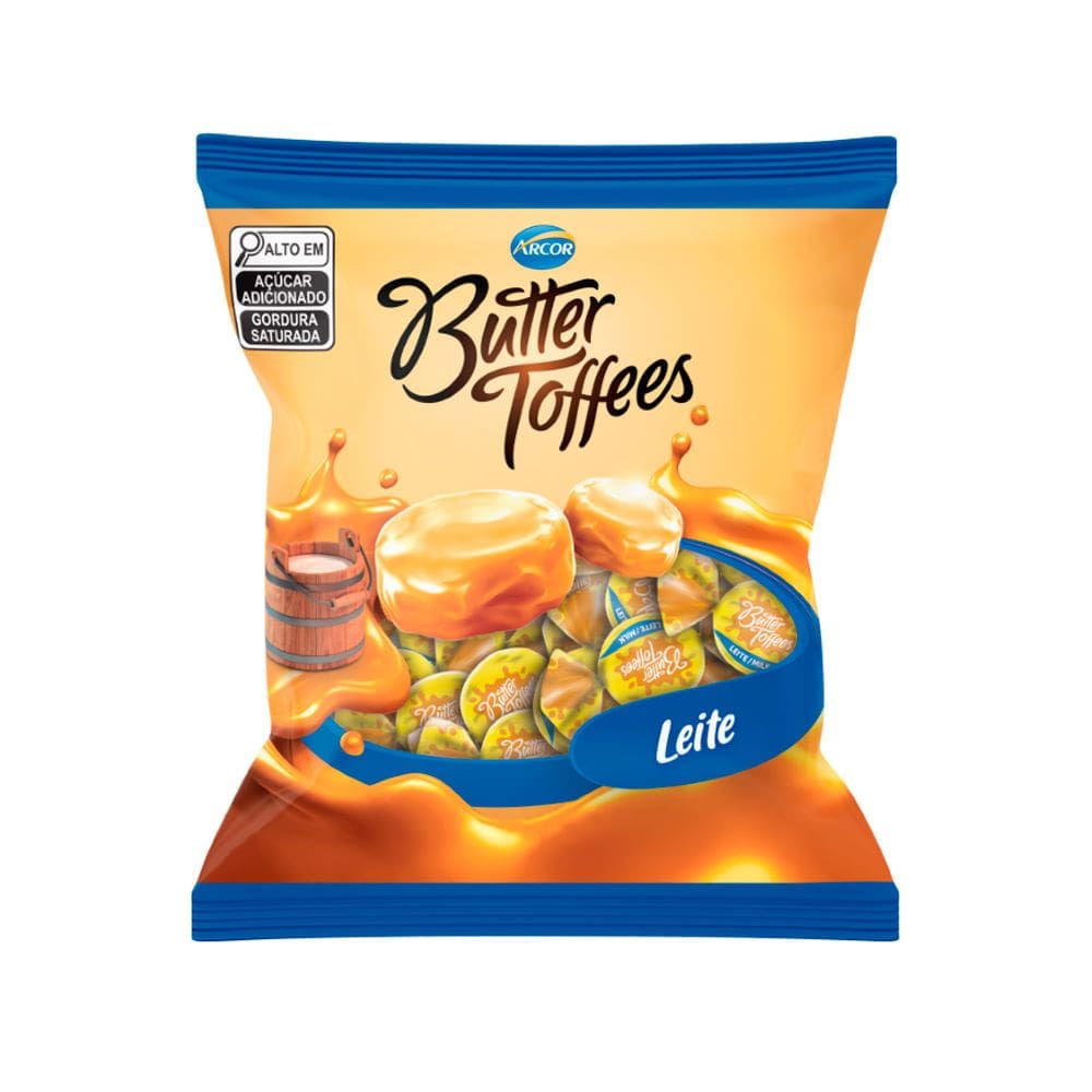 Bala Arcor Butter Toffees Leite 90g