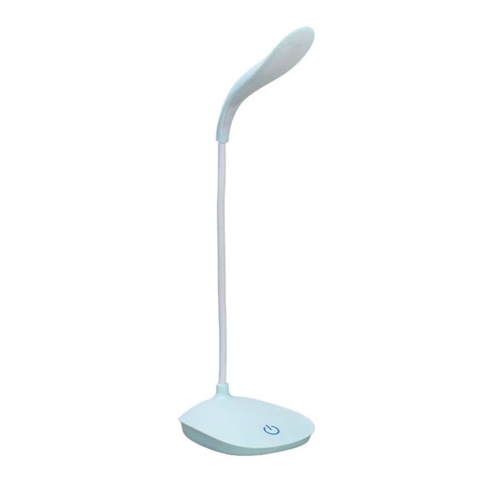 Luminária De Mesa Recarregável Usb Led Estudo Leitura Azul