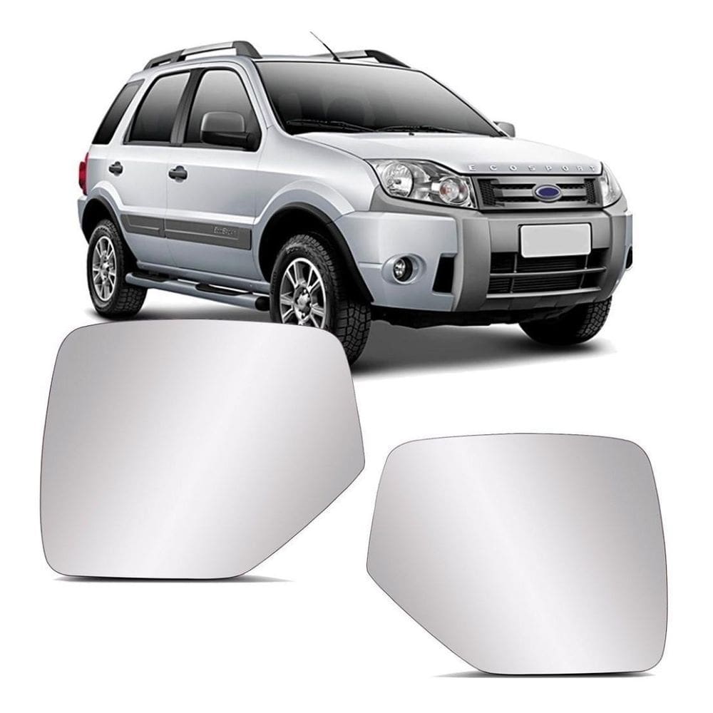 Lente Retrovisor Com Base Ecosport 03 A 12 Ranger 05 A 09