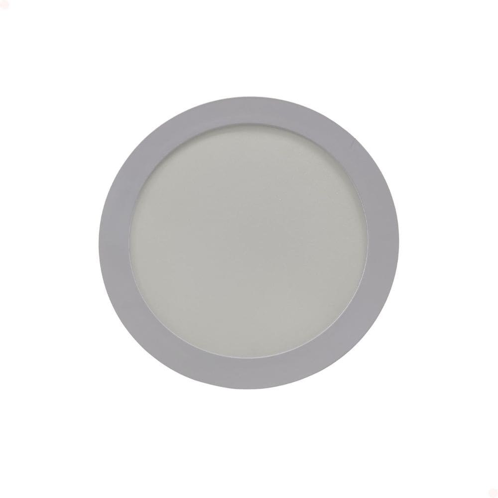 Painel Led Embutir Redondo 18W Bivolt 3000K Branco Quente
