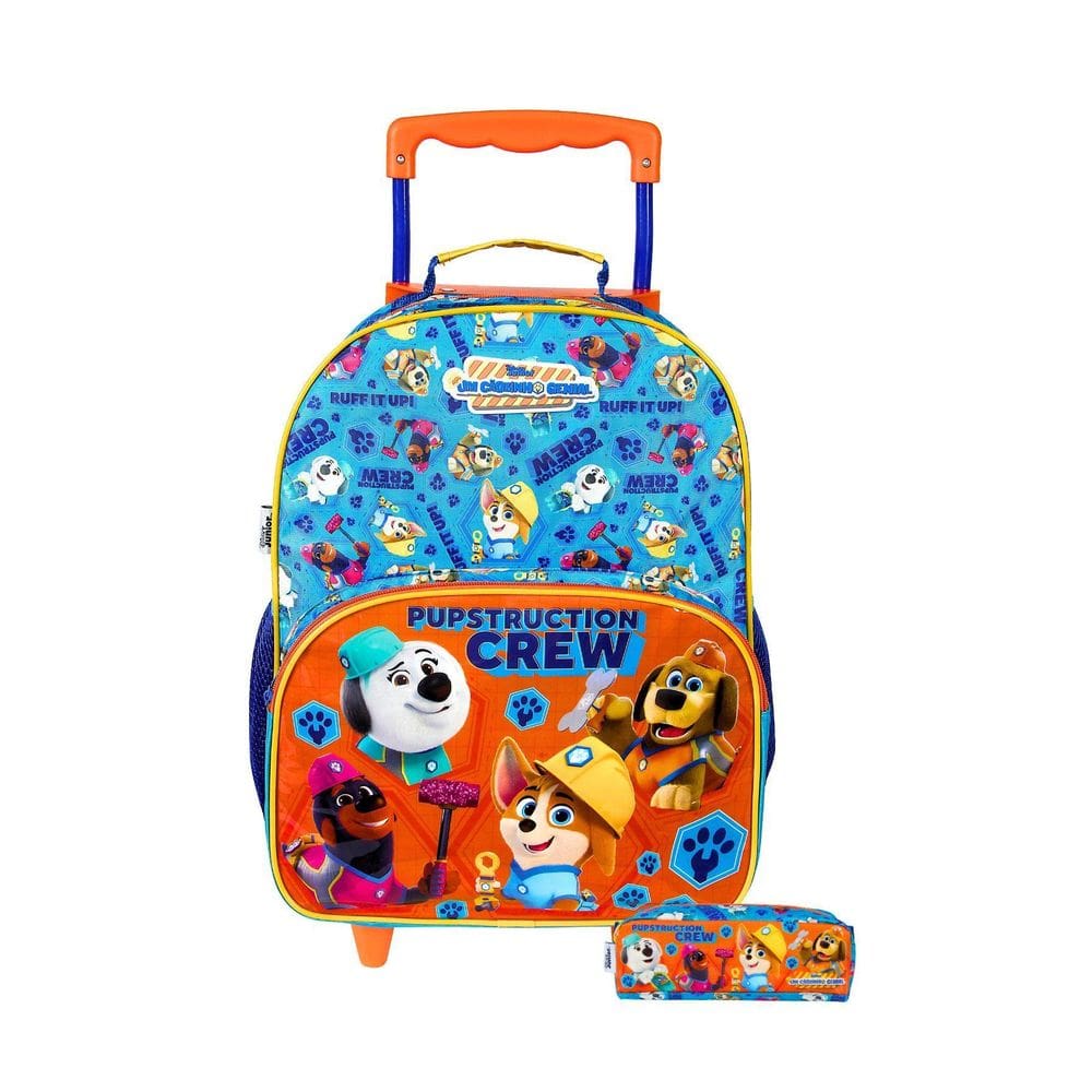 Kit Escolar Cãozinho Genial Mochila Rodinha + Estojo Oficial