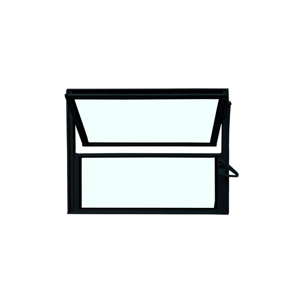 Vitro Basculante de Alumínio Preto 40x100