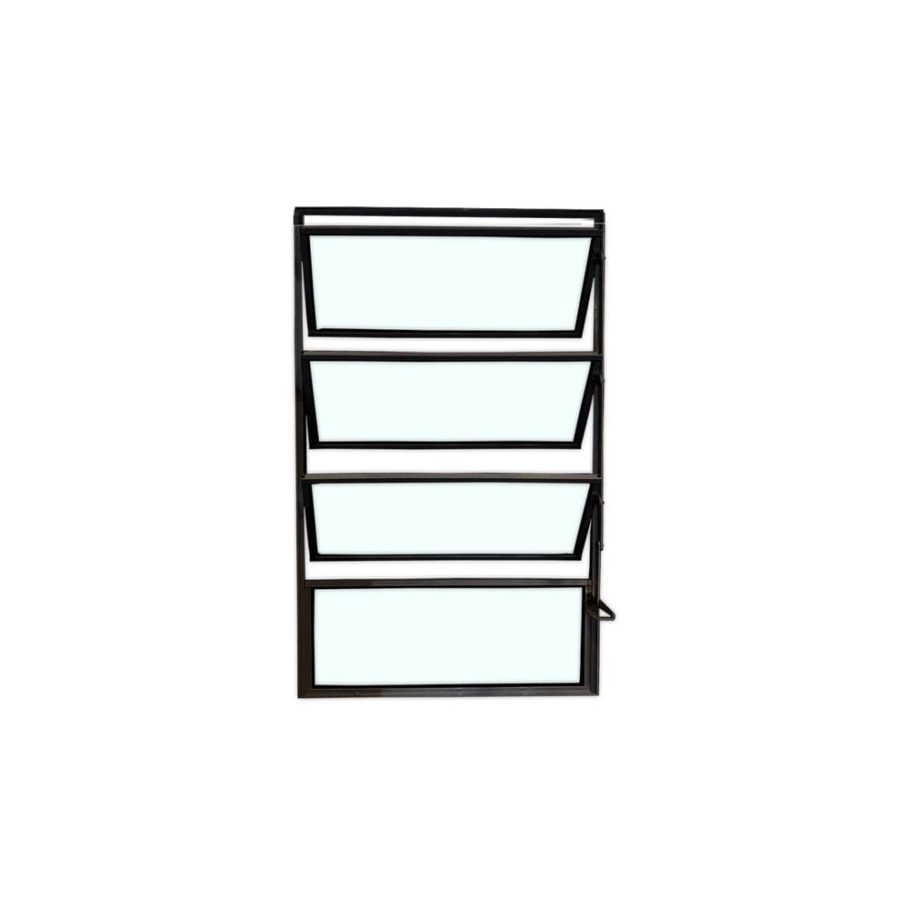 Vitro Basculante de Alumínio Preto 80x60