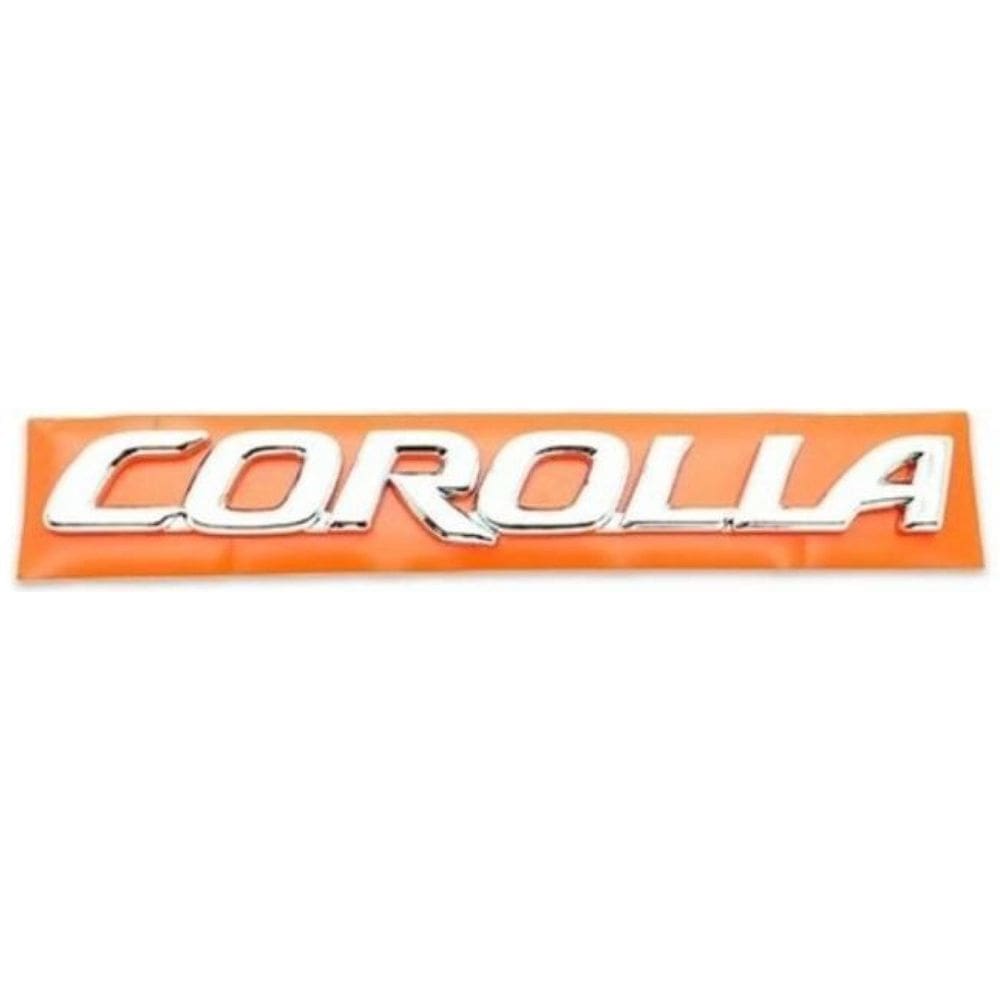 Emblema Traseiro Cromado Corolla 2003 Ate 2007