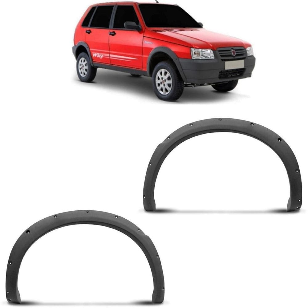 Alargador Moldura Paralama Traseiro Uno Way Cinza 2004 A 12