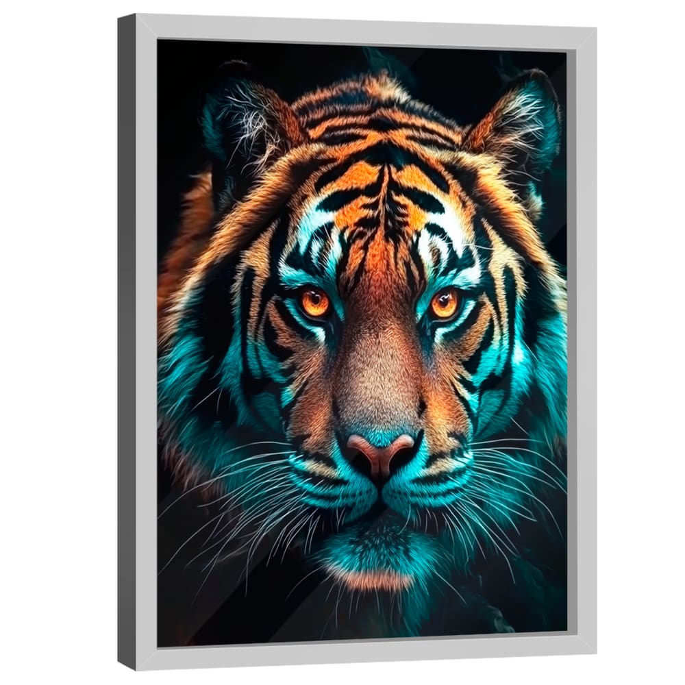 Quadro Decorativo Tigre Majestoso Variação