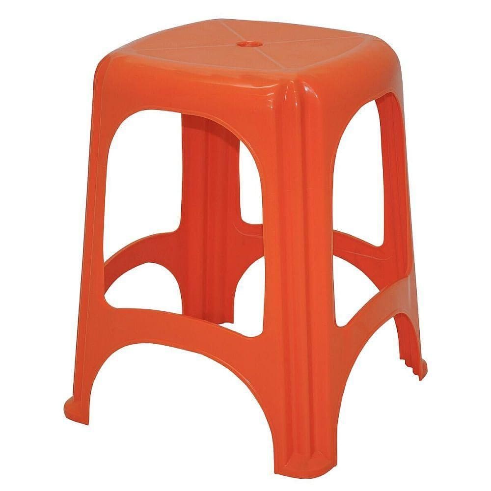 Banqueta Niterói Em Polietileno Laranja - 92411090 - Tramontina