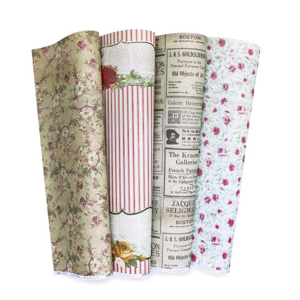 Papel Com Estampa Tex Papel Coleção Country Ref C49