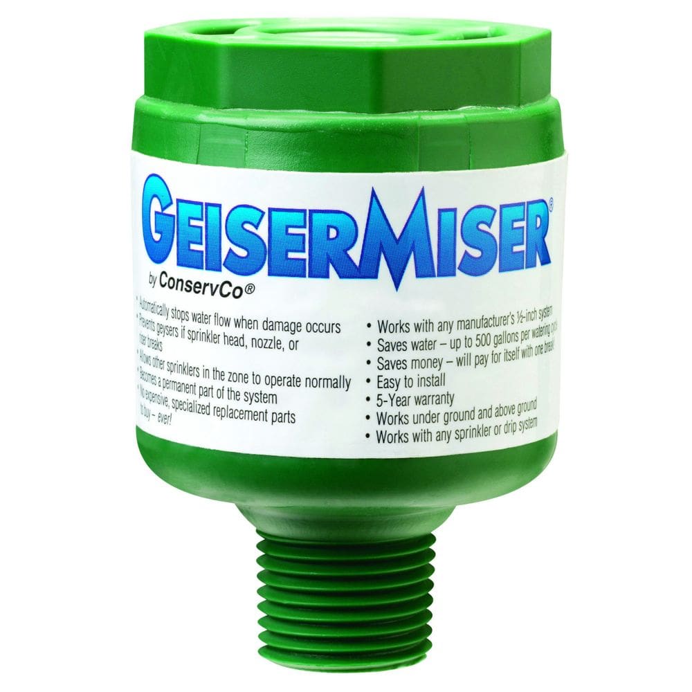 Válvula de corte de aspersão Conservco Geiser Miser 1/2”