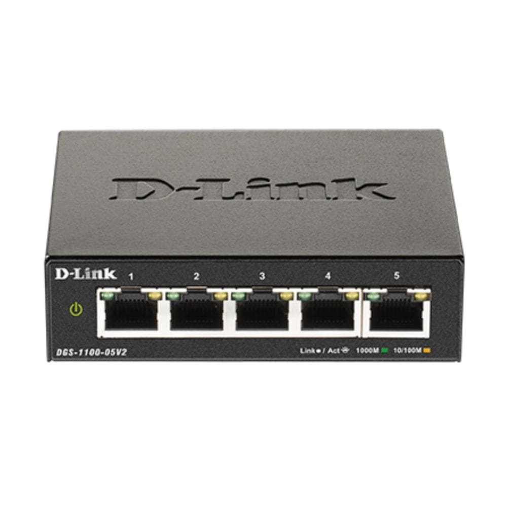 Switch D-Link de 5 portas Gigabit Smart Managed DGS-1100-05V2