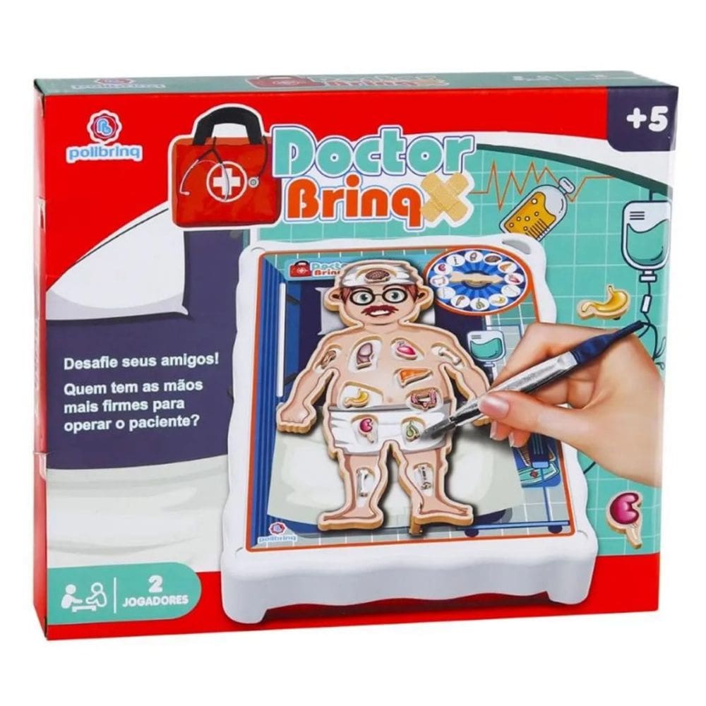 Jogo Doctor Brinq Brinquedo Operação Cirurgia - POLIBRINQ