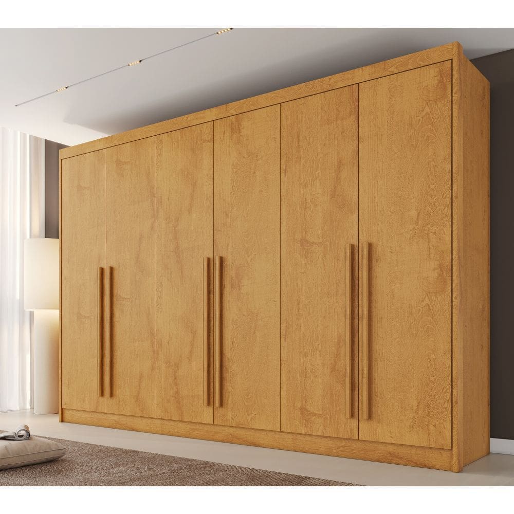 Guarda Roupa Casal 6 Portas em MDF Alba Plus Made Marcs