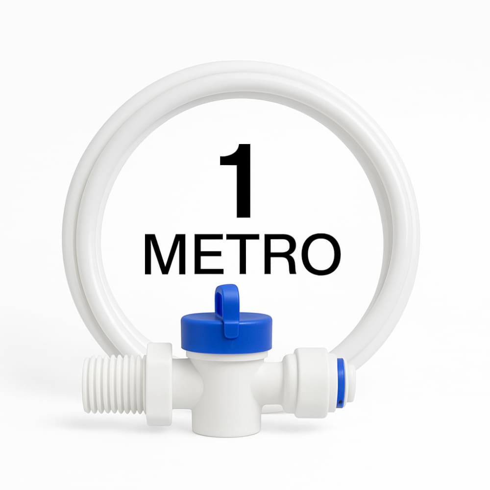 Kit Adaptador Engate rapido Mangueira Fina 1 Metro purificadores de água e osmose reversa
