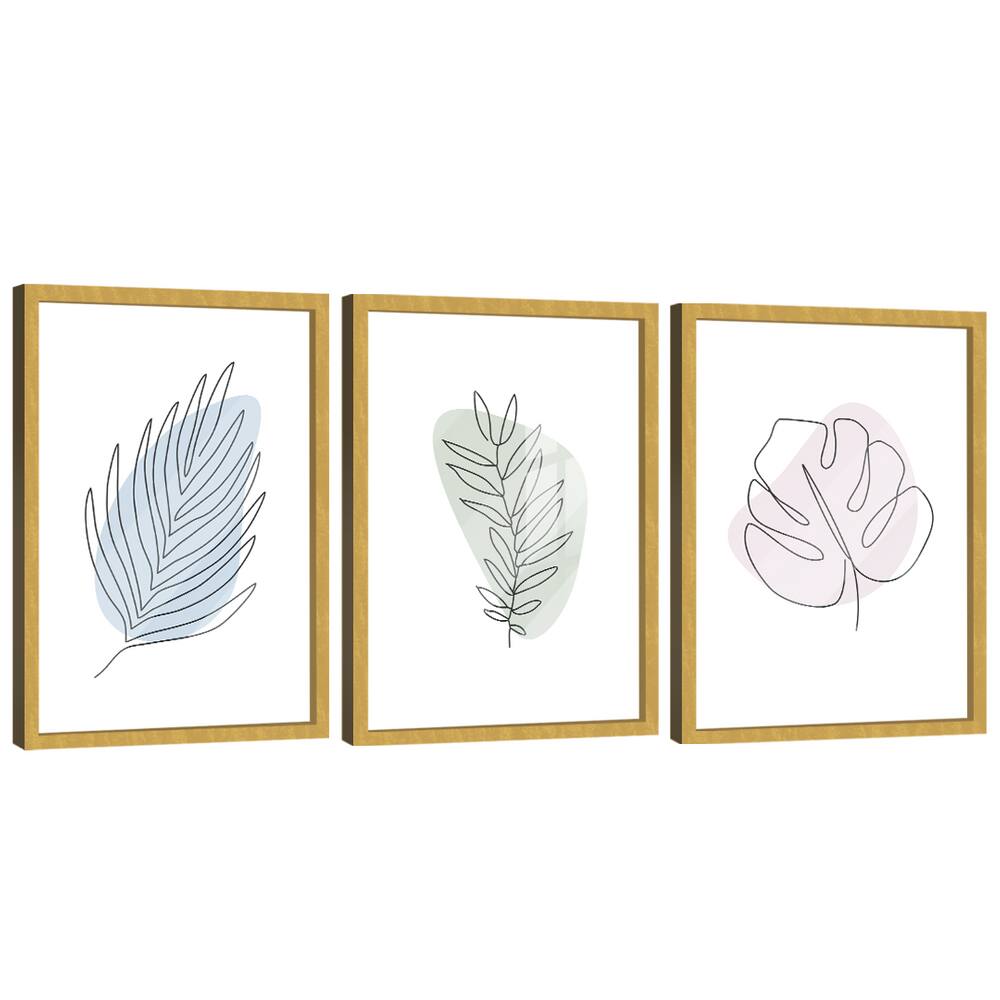 Quadro Decorativo Minimalista Abstrato Floral
