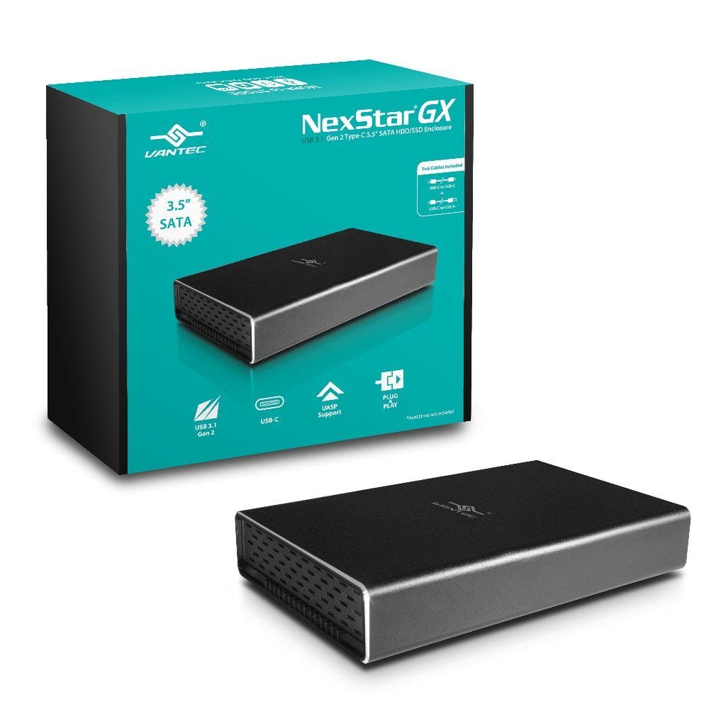 Compartimento HDD/SSD Vantec NST-371C31 3,5” USB 3.1 Gen 2