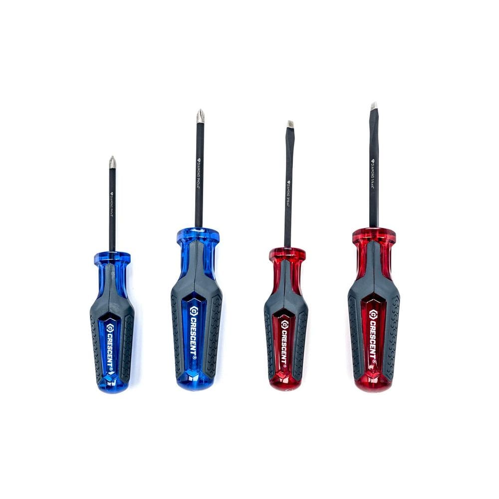 Conjunto de chaves de fenda Crescent CGS4PCSET Phillips/Slotted 4 unidades