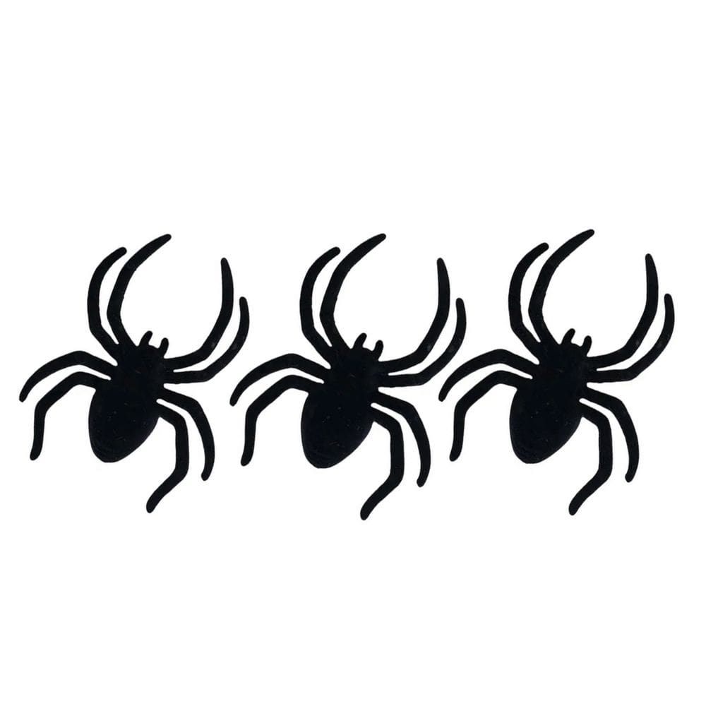 Aranha Hallowen Festa Enfeite kIT 3 Uni Decoraçao Horripilante Dia Das Bruxas Susto Pegadinha Tarantula Camurça