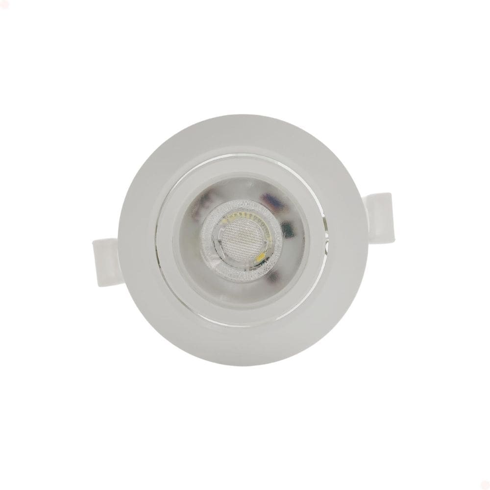 Spot Led Embutir Redondo 5W Bivolt 3000K Branco Quente
