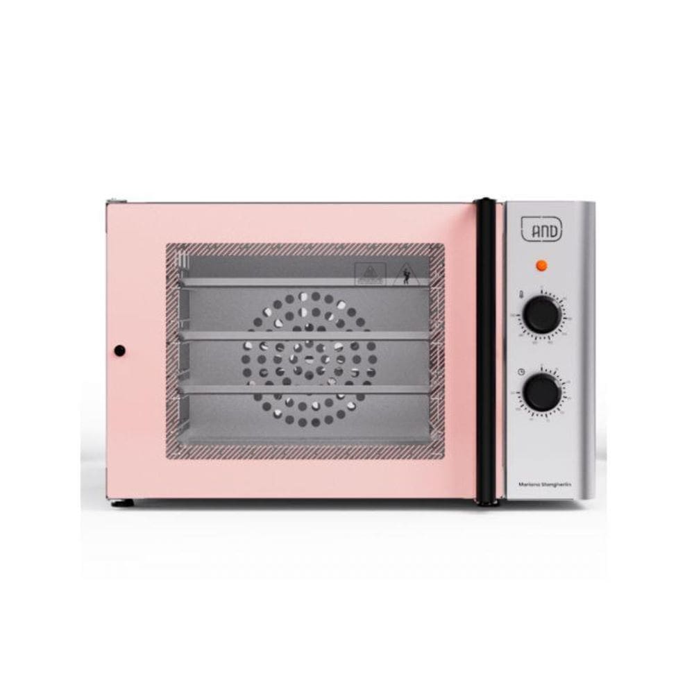 Forno Turbo Elétrico 4 Esteiras Rosa Mousse 39L