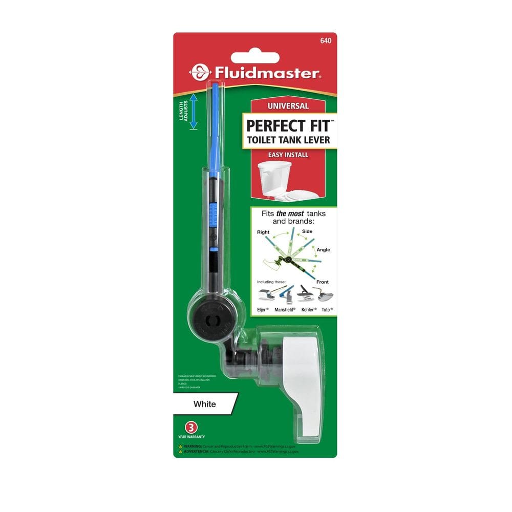 Alavanca de descarga para tanque de vaso sanitário Fluidmaster 640 PERFECT FIT branca