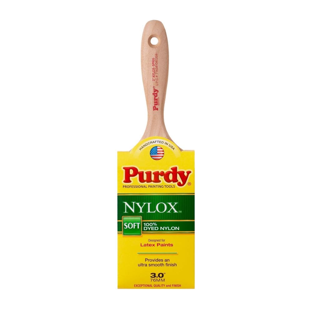 Pincel de pintura Purdy Nylox Series Sprig Flat Trim 7,62 cm