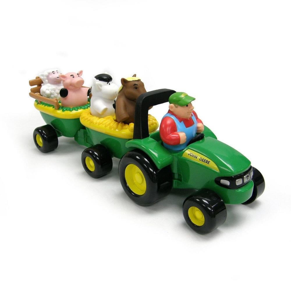 Brinquedo musical para trator John Deere Animal Sounds com Farmer 18m+
