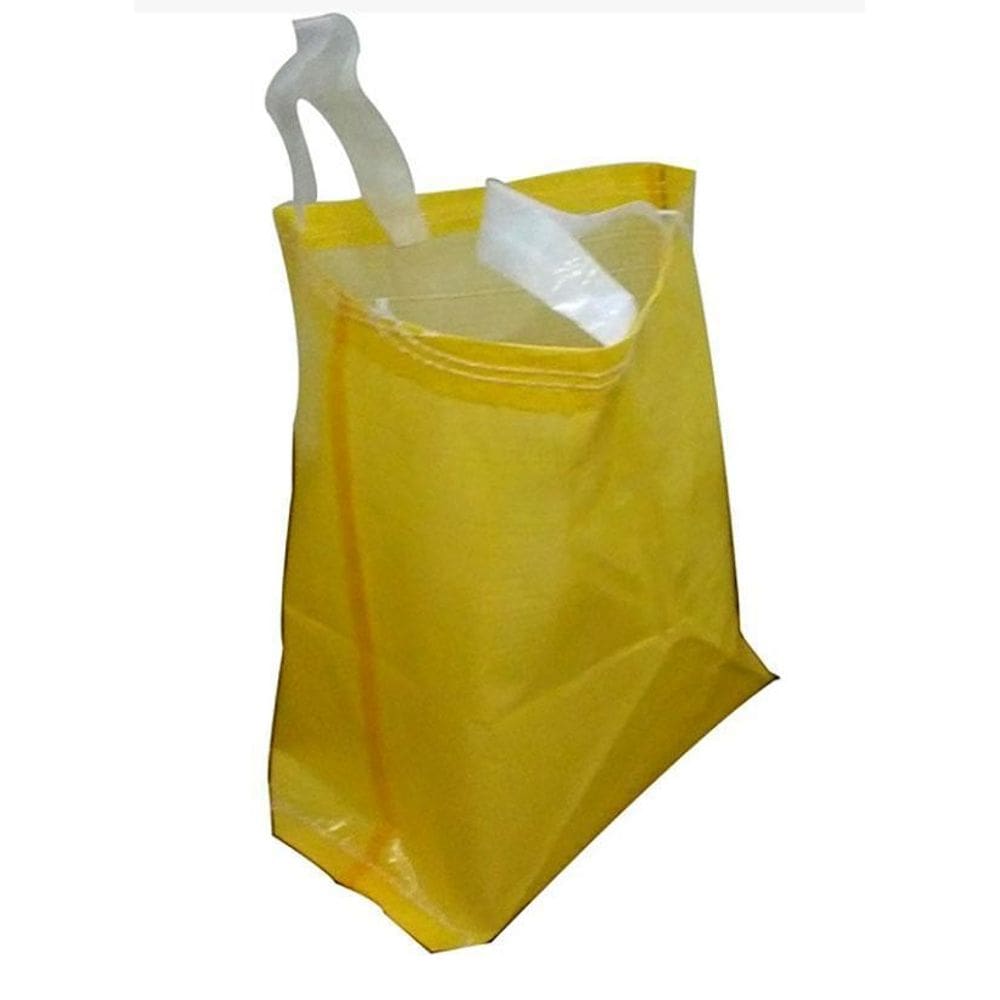 Sacola De Ráfia Laminada 60X50 Cm Amarela Pacote Com 50