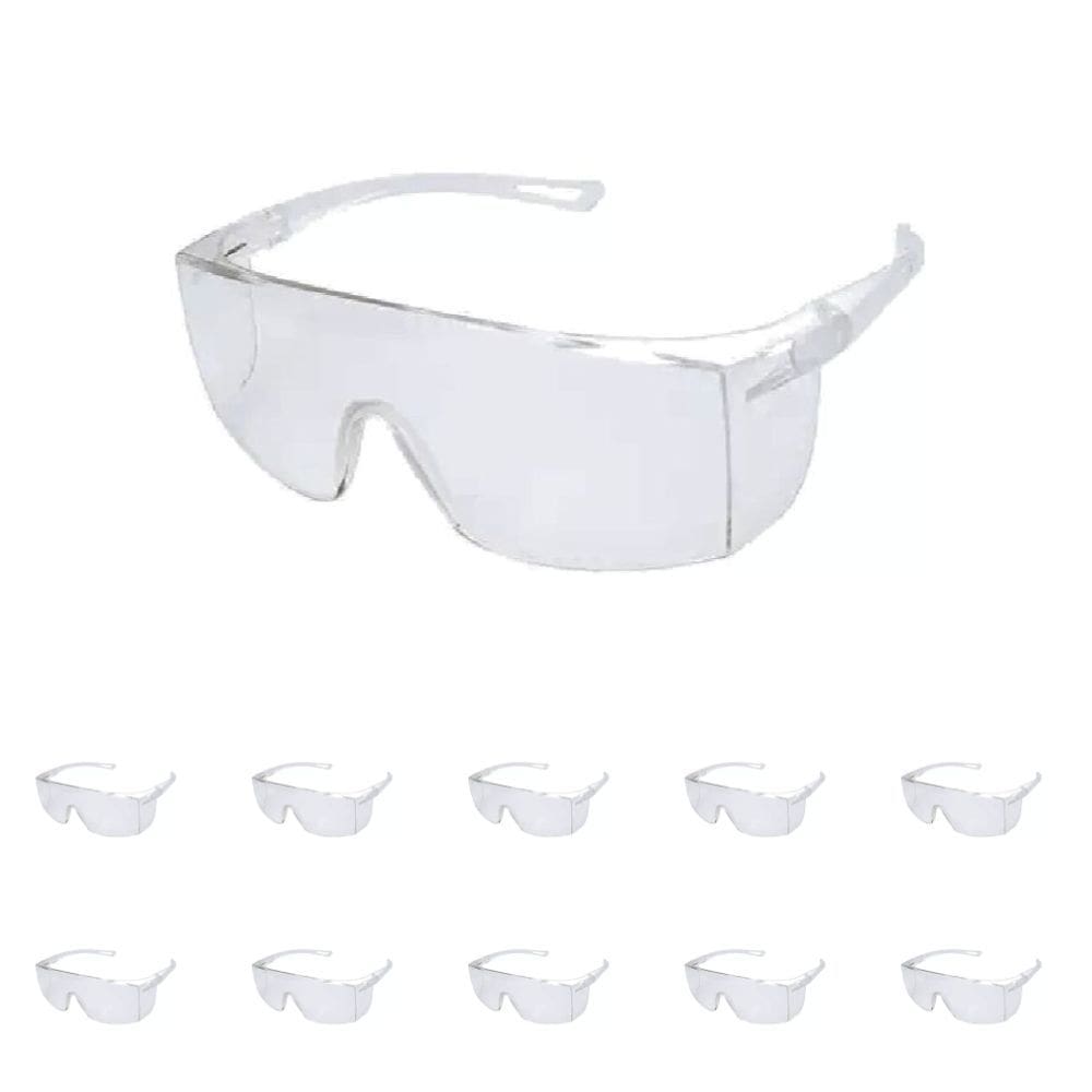 Kit 10 Óculos De Proteção Sky Clear Uv400 - Deltaplus