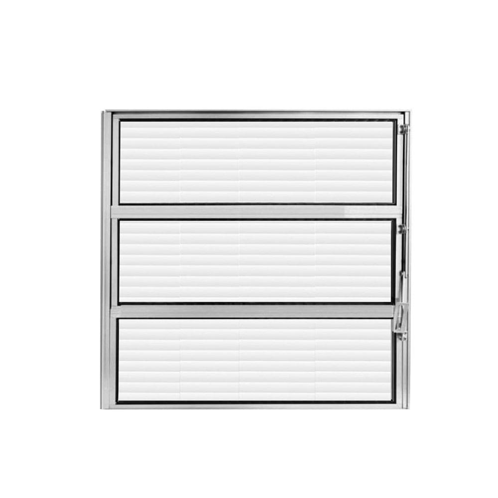 Vitrô Basculante Alumínio 60 x 60cm Vidro Horizontal Hale Branco