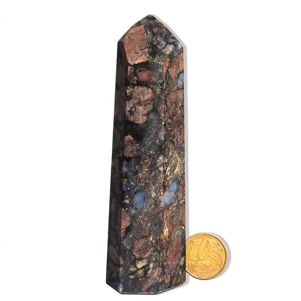 Ponta Riolita Rosa Pedra Natural 11 a 12cm 150-250g Tipo B