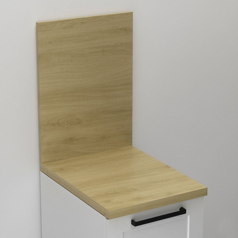 Tampo para Balcão 40cm Detalhe Grazi 100% Mdf Cz Carvalho Tropical