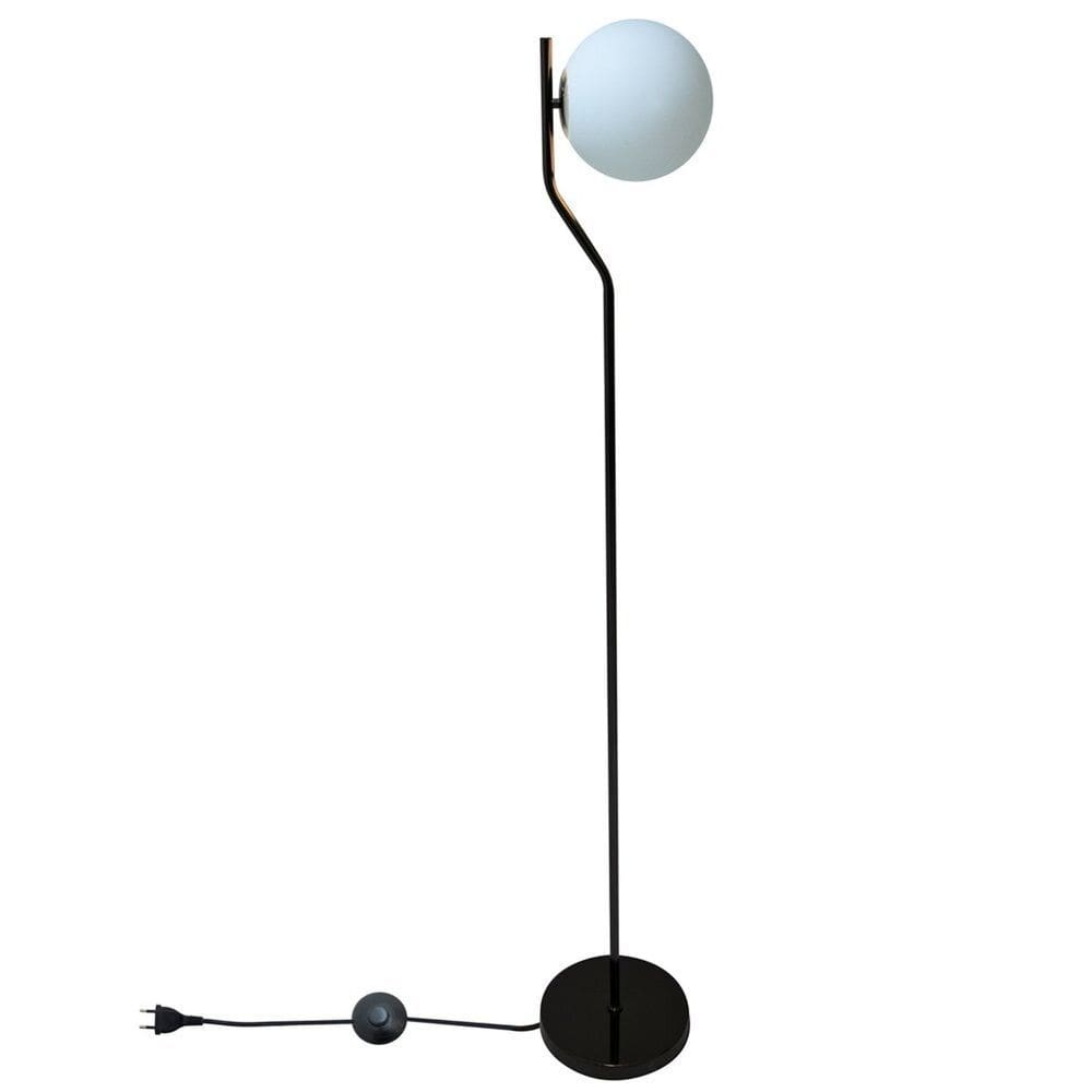 Coluna D25cm A160cm 1xe27 Max 5w Viva Cromo Negro