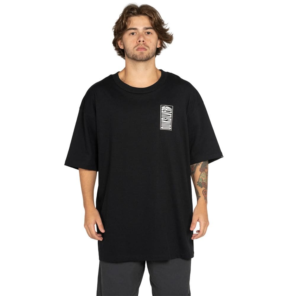 Camiseta Quiksilver Masculina Crossed Out Oversize
